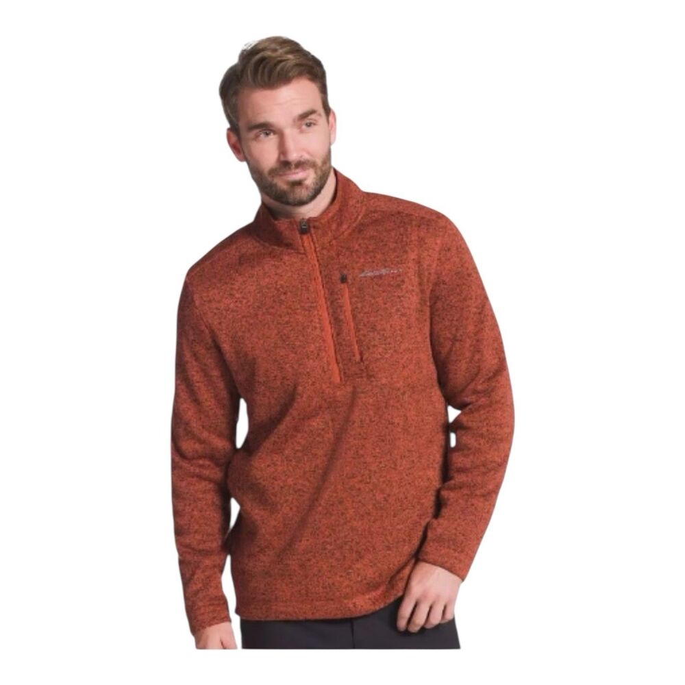 Eddie Bauer Radiator 1/4 Zip Pullover Sweater Fleece  Adobe, Men’s Size XL - Picture 1 of 11